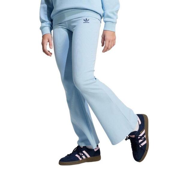 adidas Other - $35 NWT adidas Big Girls RIB  Pull-On Flare Blue Pants Size M(11-12)